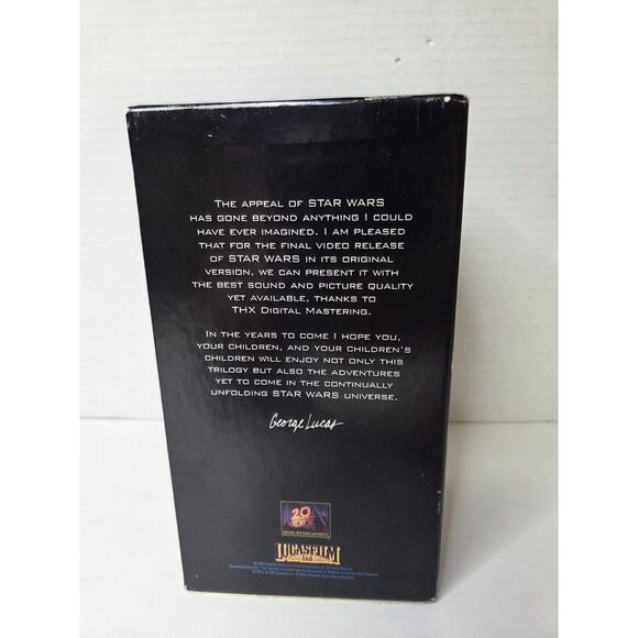 Ultimate Collector's Find! Star Wars Original Trilogy VHS THX Box Set (1995) - Picture 3 of 5